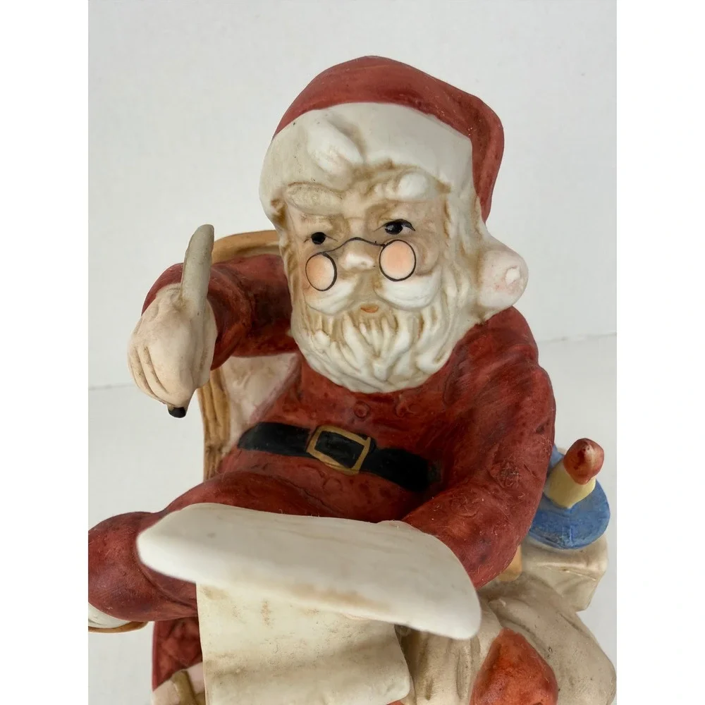 Vintage‎ Musical Santa Figurine Red Christmas Decor